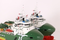 custom made model of 67m Multi Purpose Offshore Vessel
